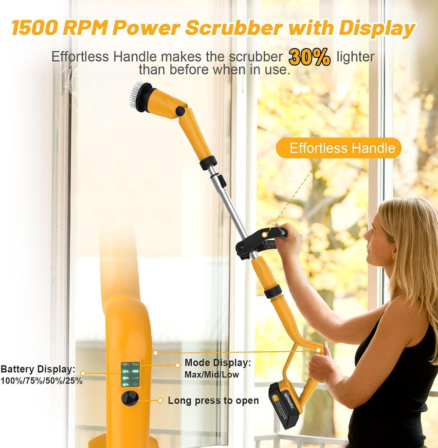 Electric Scrubber Power Spin Scrubber 1500 RPM