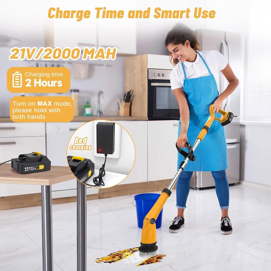 Electric Scrubber Power Spin Scrubber 1500 RPM
